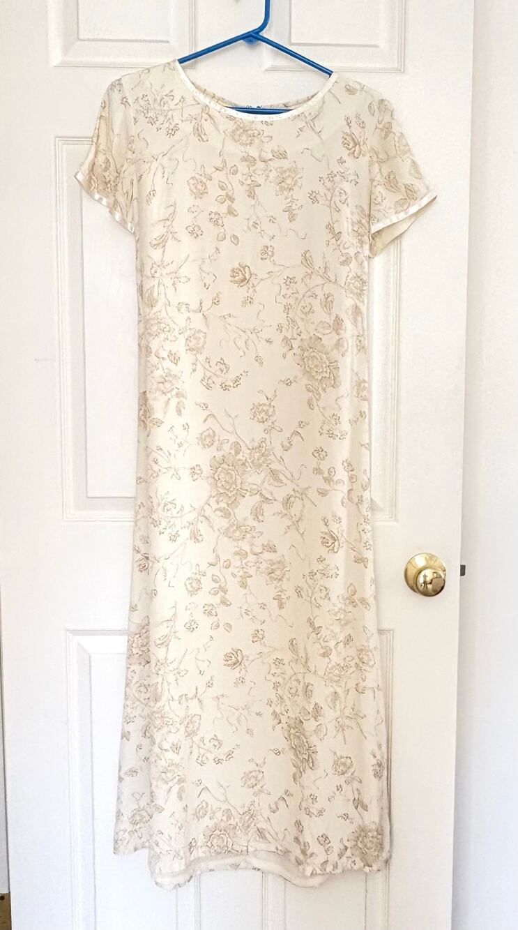 Emma James by Liz Claiborne Dress Short Sleeve Long Rayon Floral Lined Women’s 6